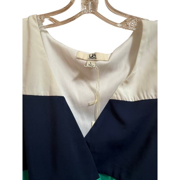 Ya Los Angeles Striped Sleeveless Mini Dress - Size Large - NWT - Picture 3 of 8